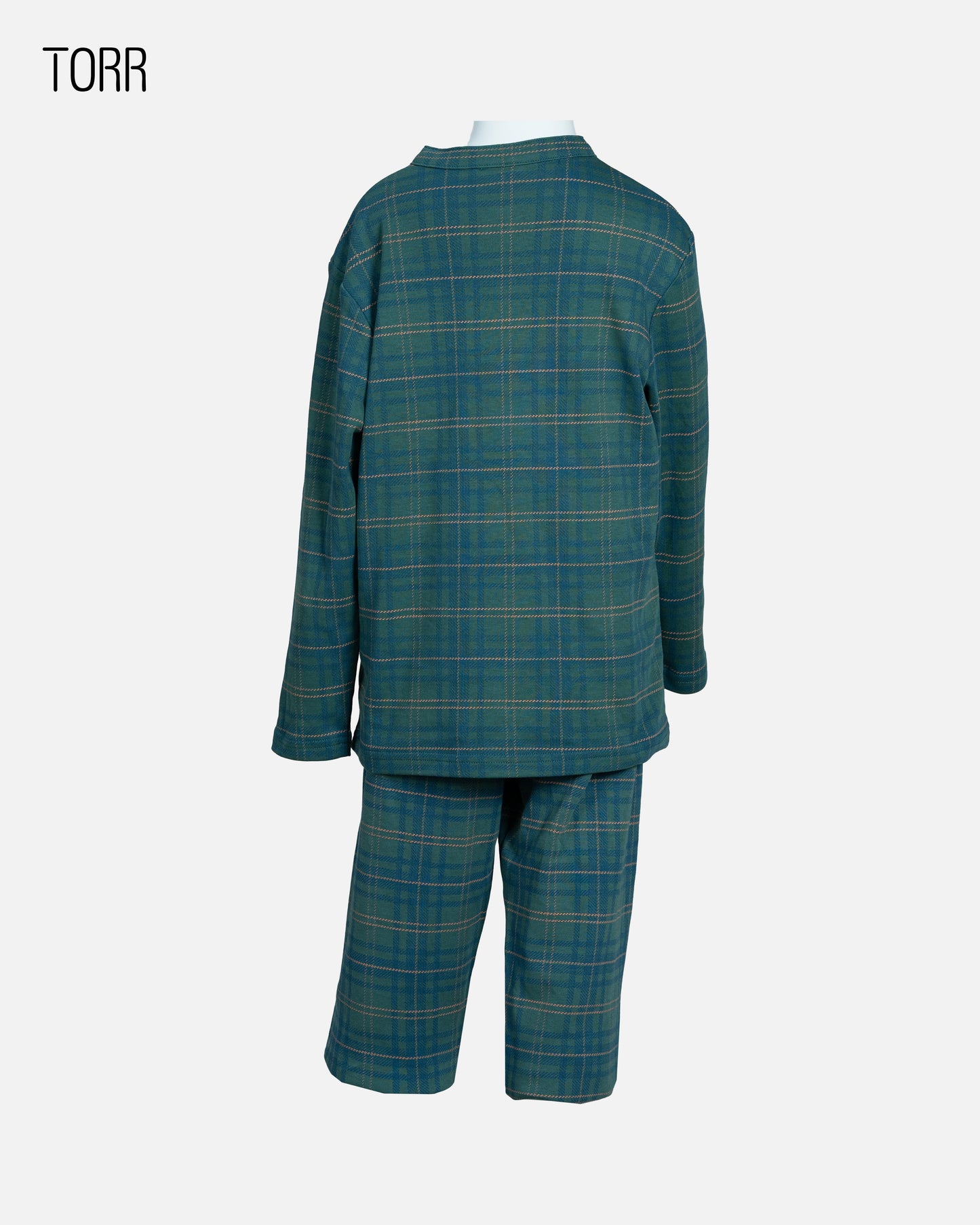 Boy's Top & Bottom Set | Green Check