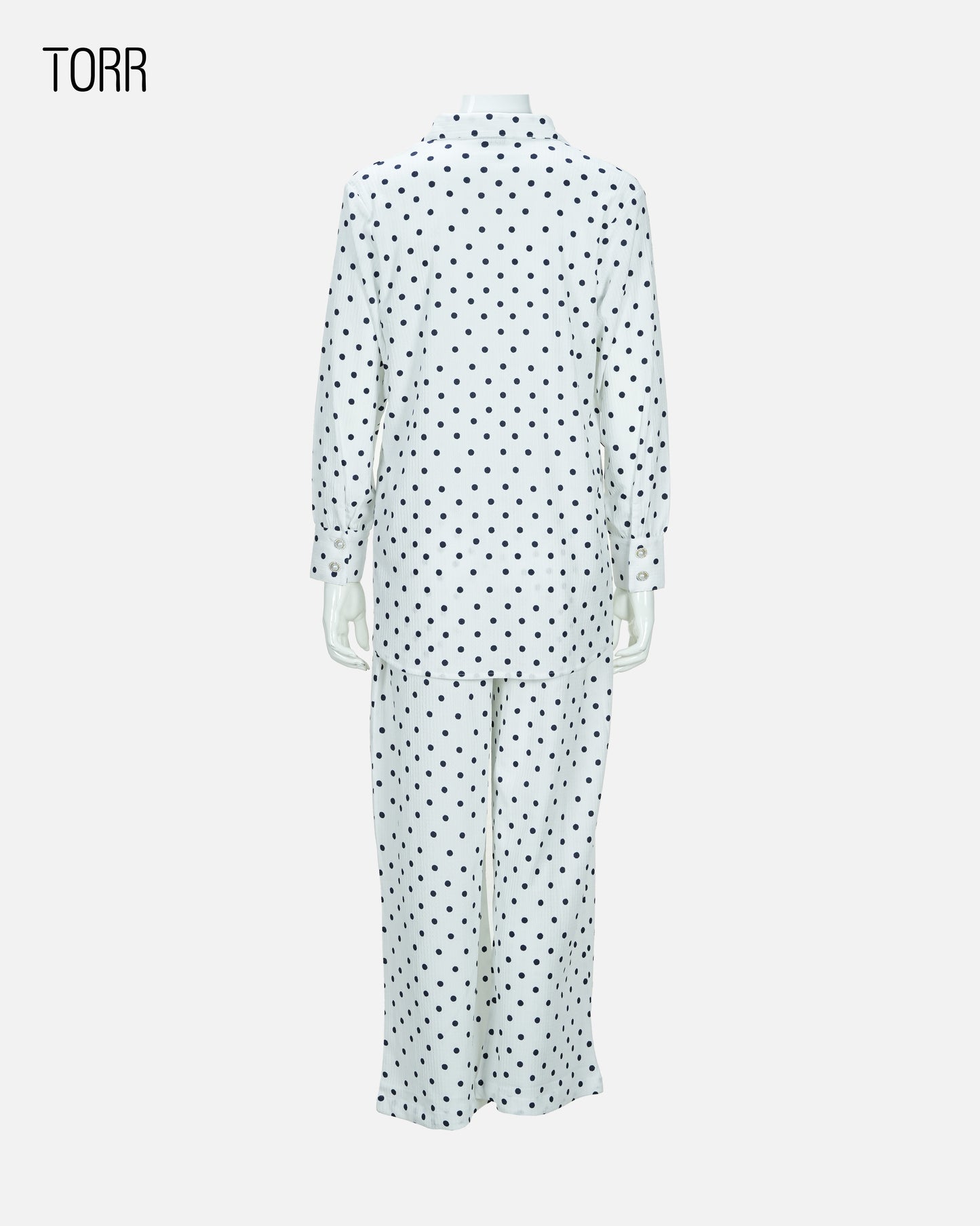 Women's Co-Ord Set | White Dot Aop