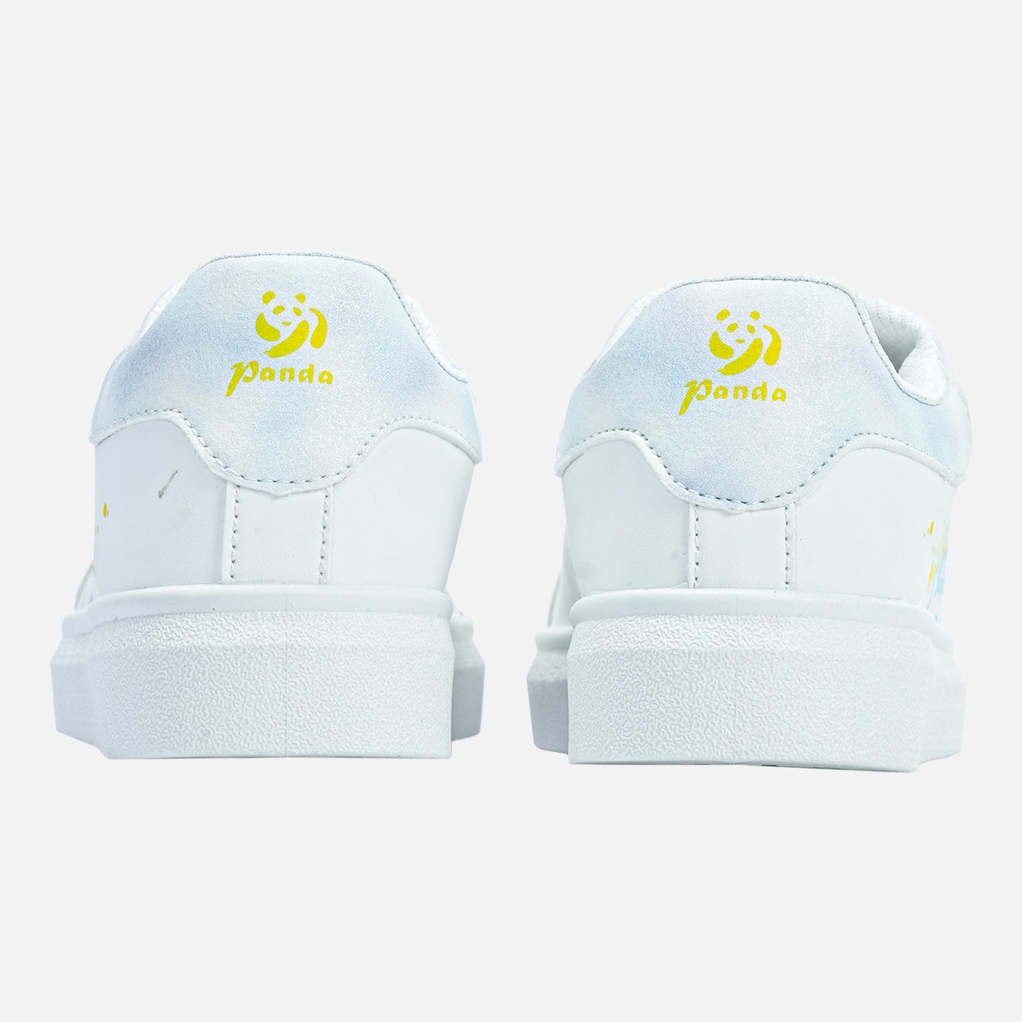 Panda Women’s Casual Sneaker | White Blue Yellow