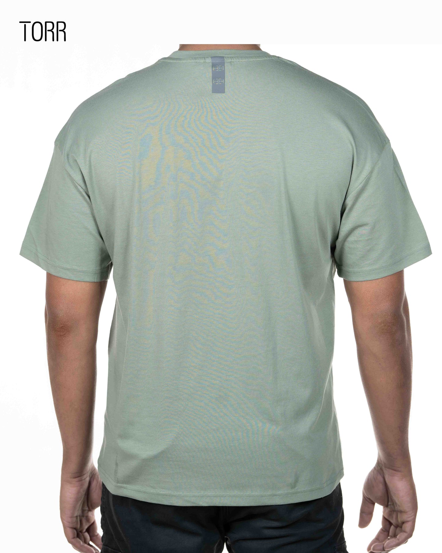 Drop Soulder T-shirt | Oil Green