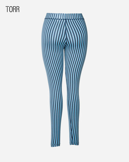 Women's Leggings | Blue Stripe