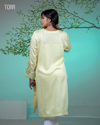 Ethnic Wear (01 Piece Kurti) |  Pale Lime