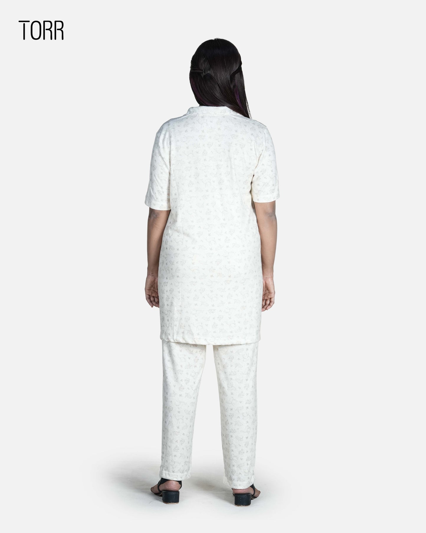 Women's Sleepwear| Ecru Aop