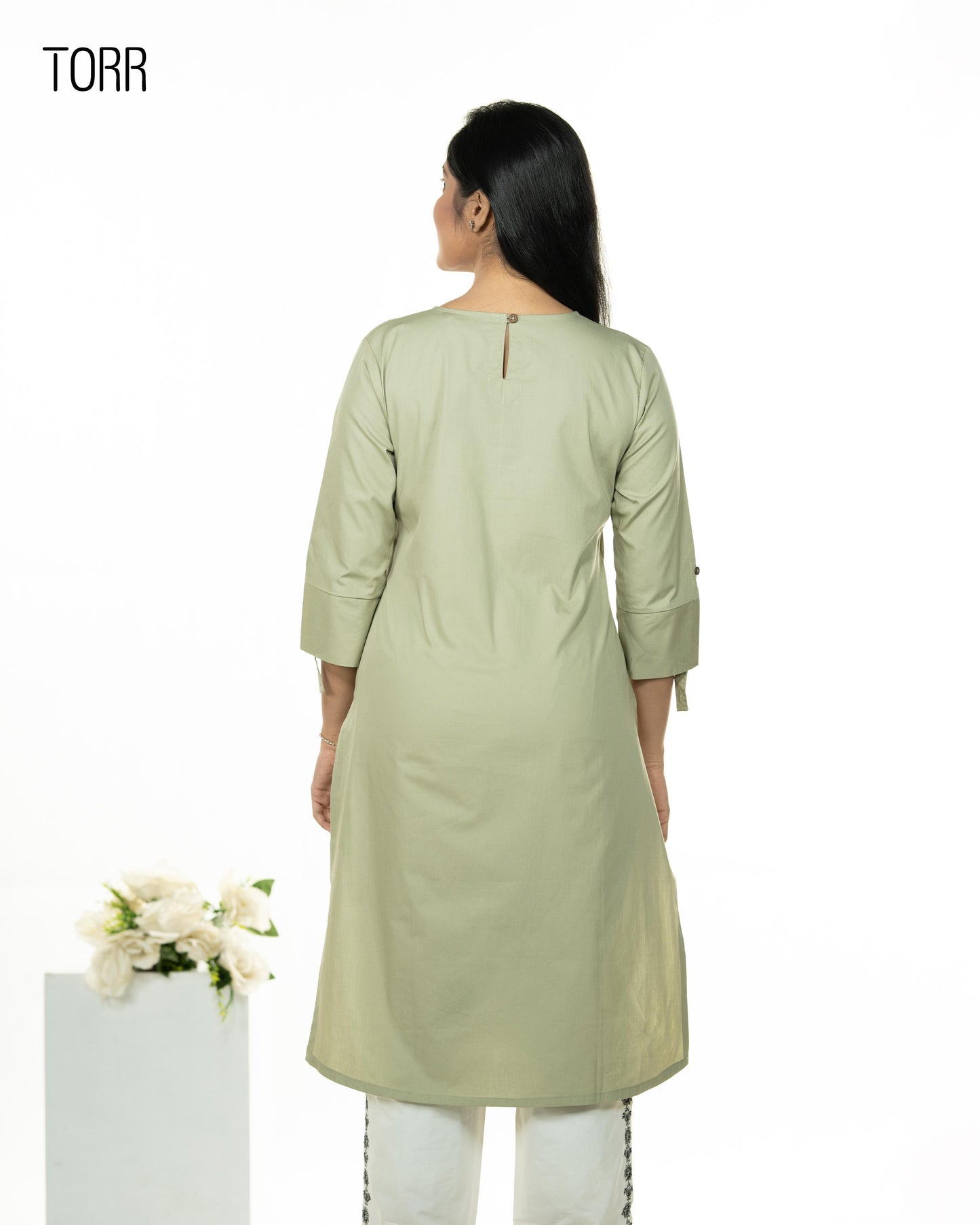 Ethnic Wear (01 Piece Kurti) | OLIVE GREEN