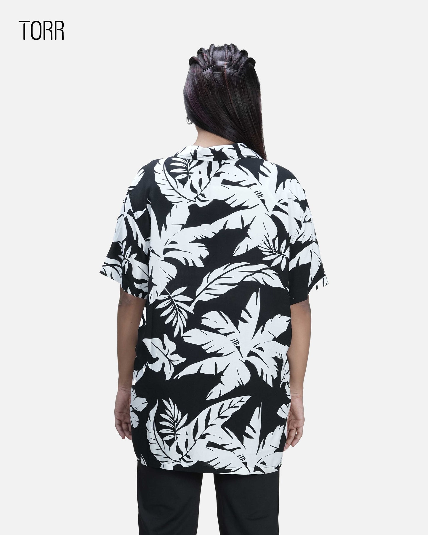 Women's Shirt | White/Black Aop