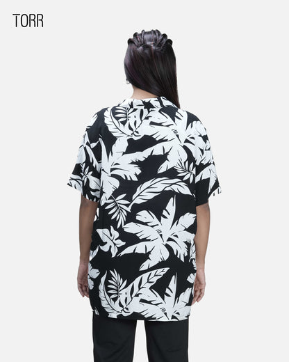 Women's Shirt | White/Black Aop