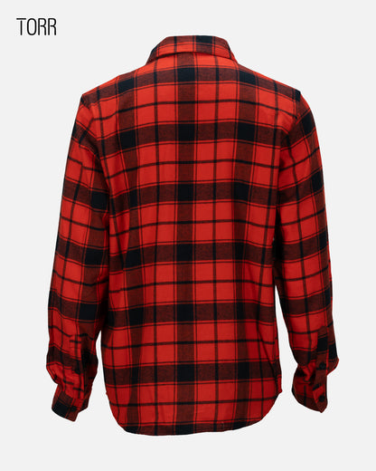 Men's L/S Casual Shirt | Red Check