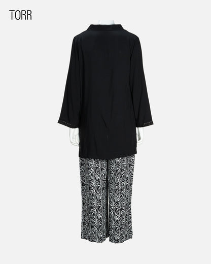 Women's Co-Ord Set | Black Beauty AOP