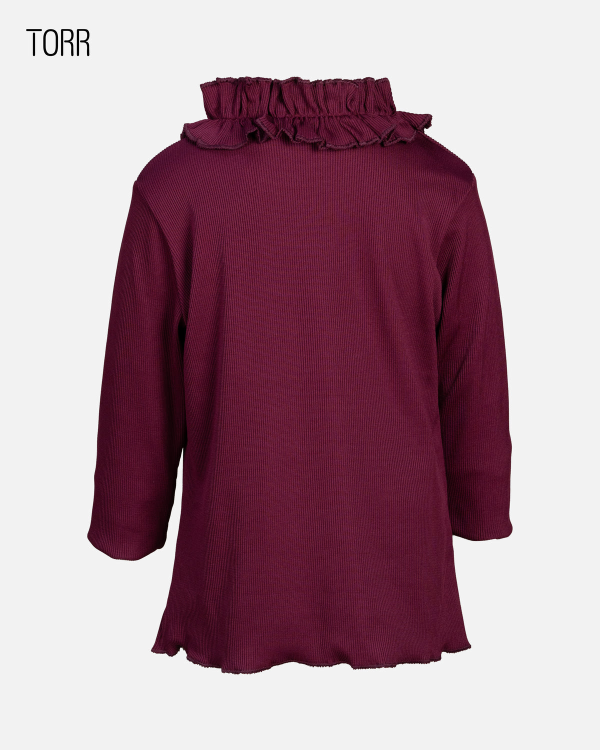 Girl's Turtle Neck | Dark Maroon