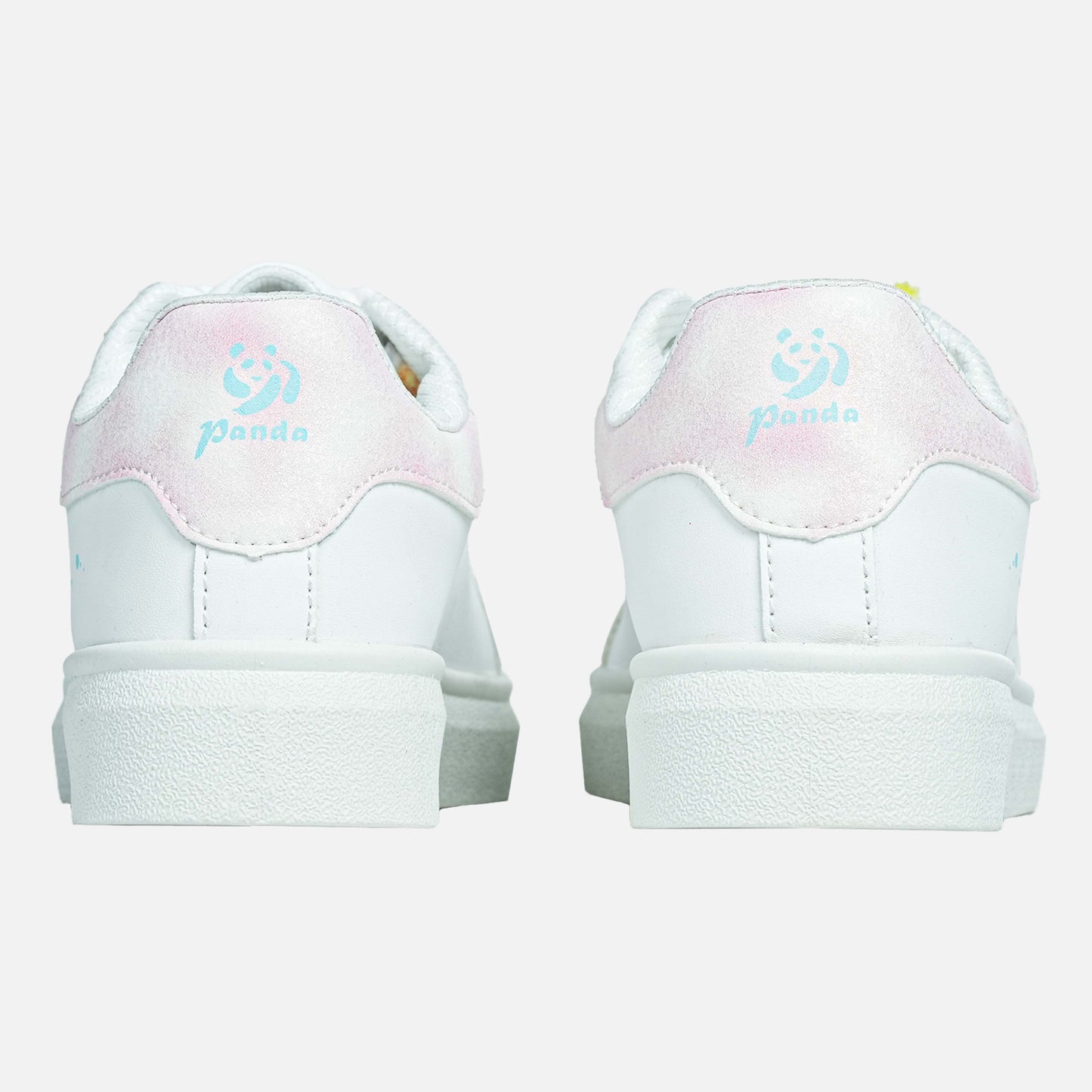 Panda Women’s Casual Sneaker | White Blue Pink