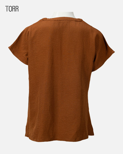 Women's Crop Top | Leather Brown