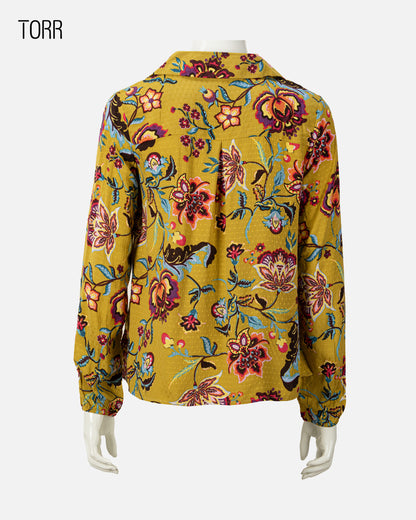 Women's Short Top | YELLOW AOP