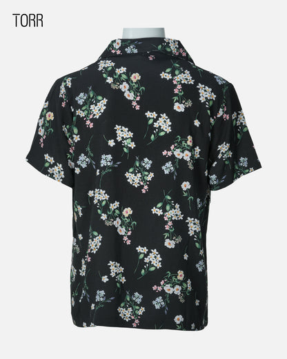 Women's Crop Top | Black Aop