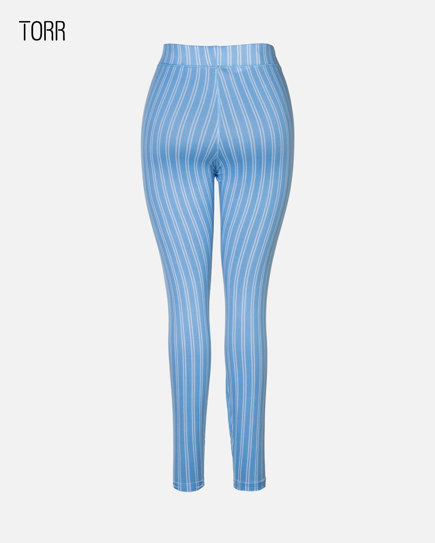 Women's Leggings | Sky Blue Stripe