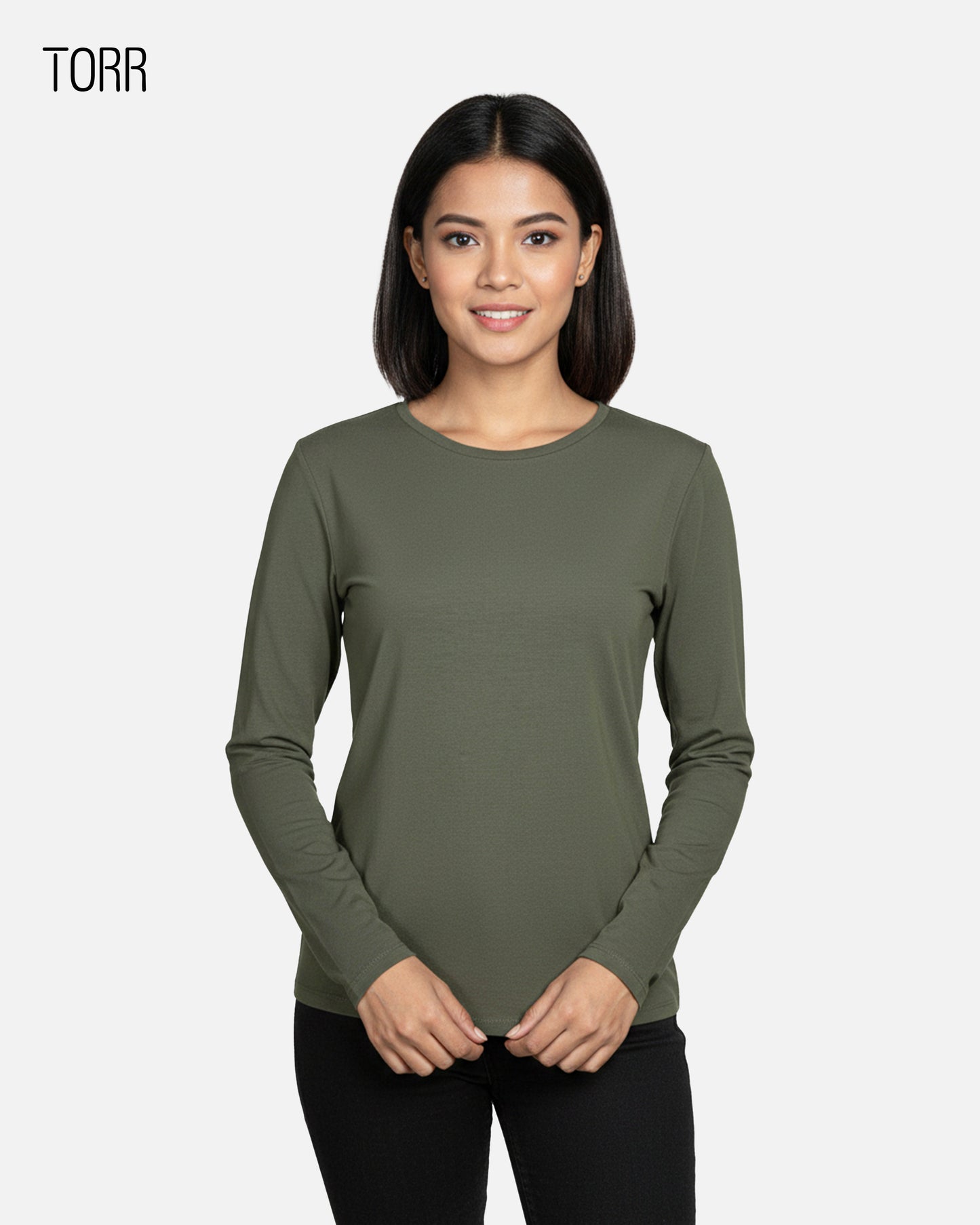 Women's L/S T-Shirt | Olive