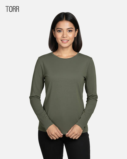 Women's L/S T-Shirt | Olive