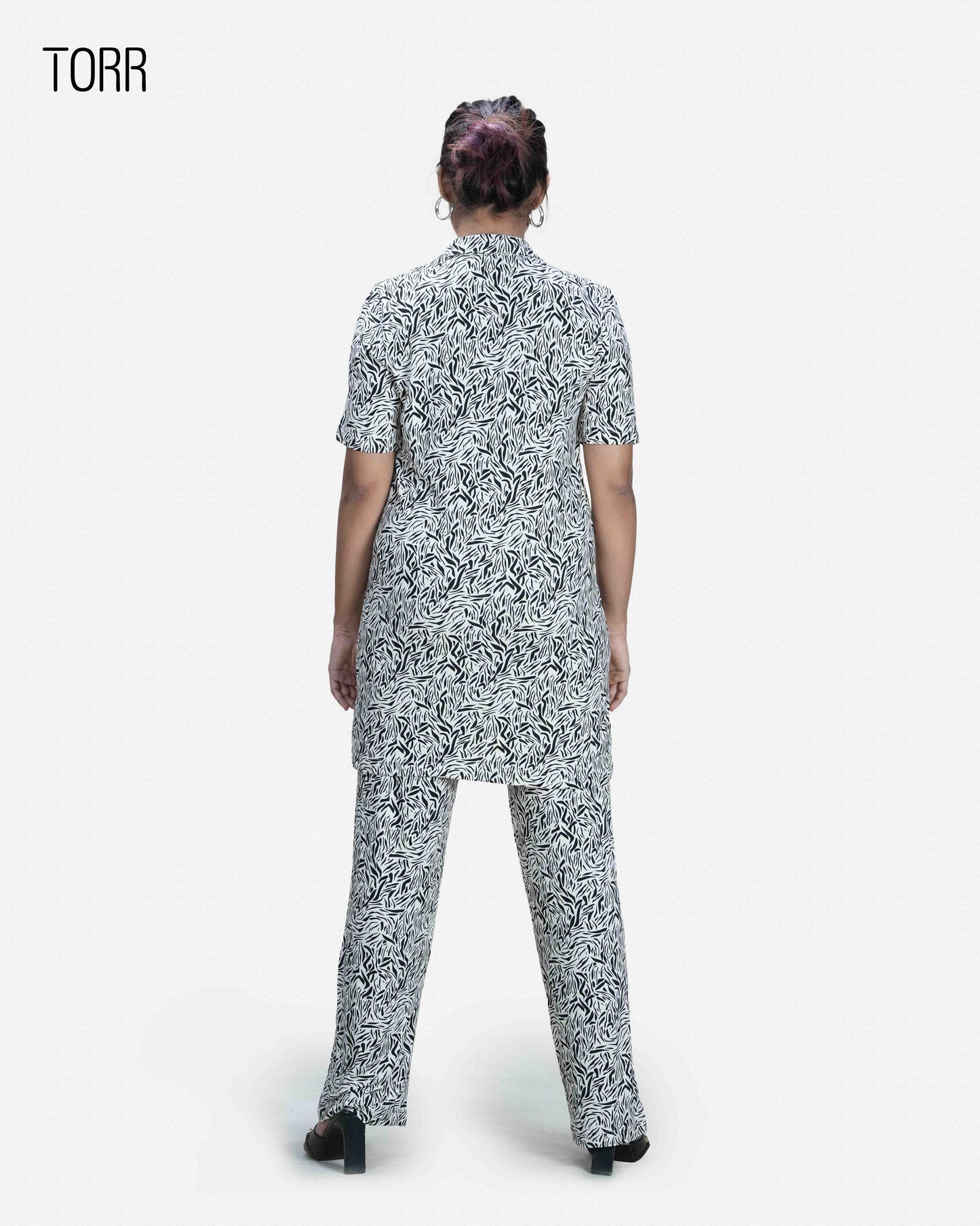 Women's Sleepwear| Black-2 AOP