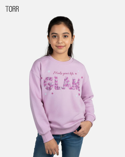 Girl's Sweatshirt | Light Pink