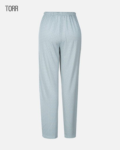 Womens Trouser | BLACK DOT AOP