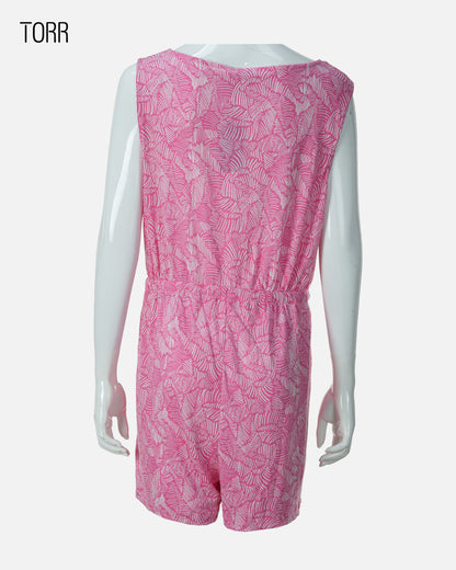 Womens Jumpsuit | Pink AOP