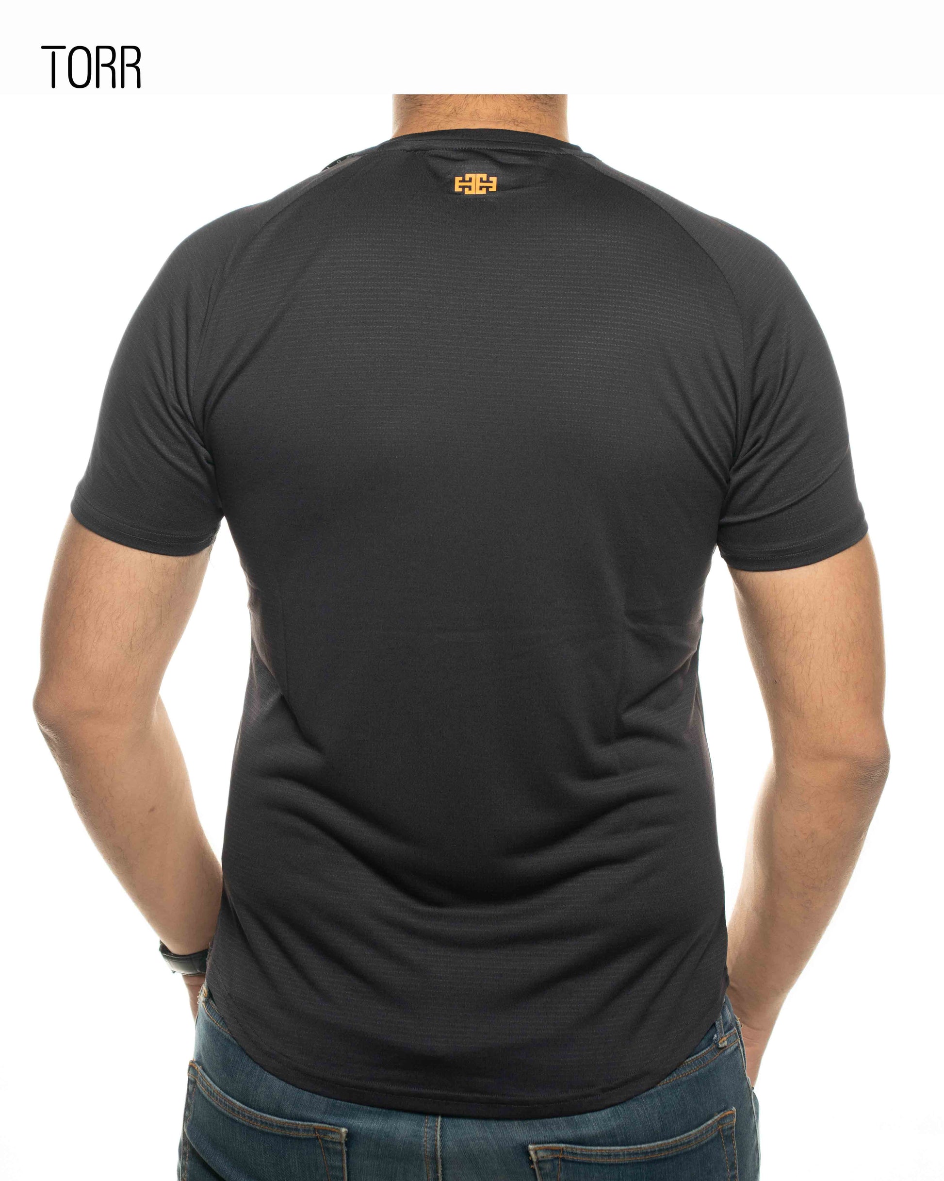 Men's Activewear T-shirt | Black Grey