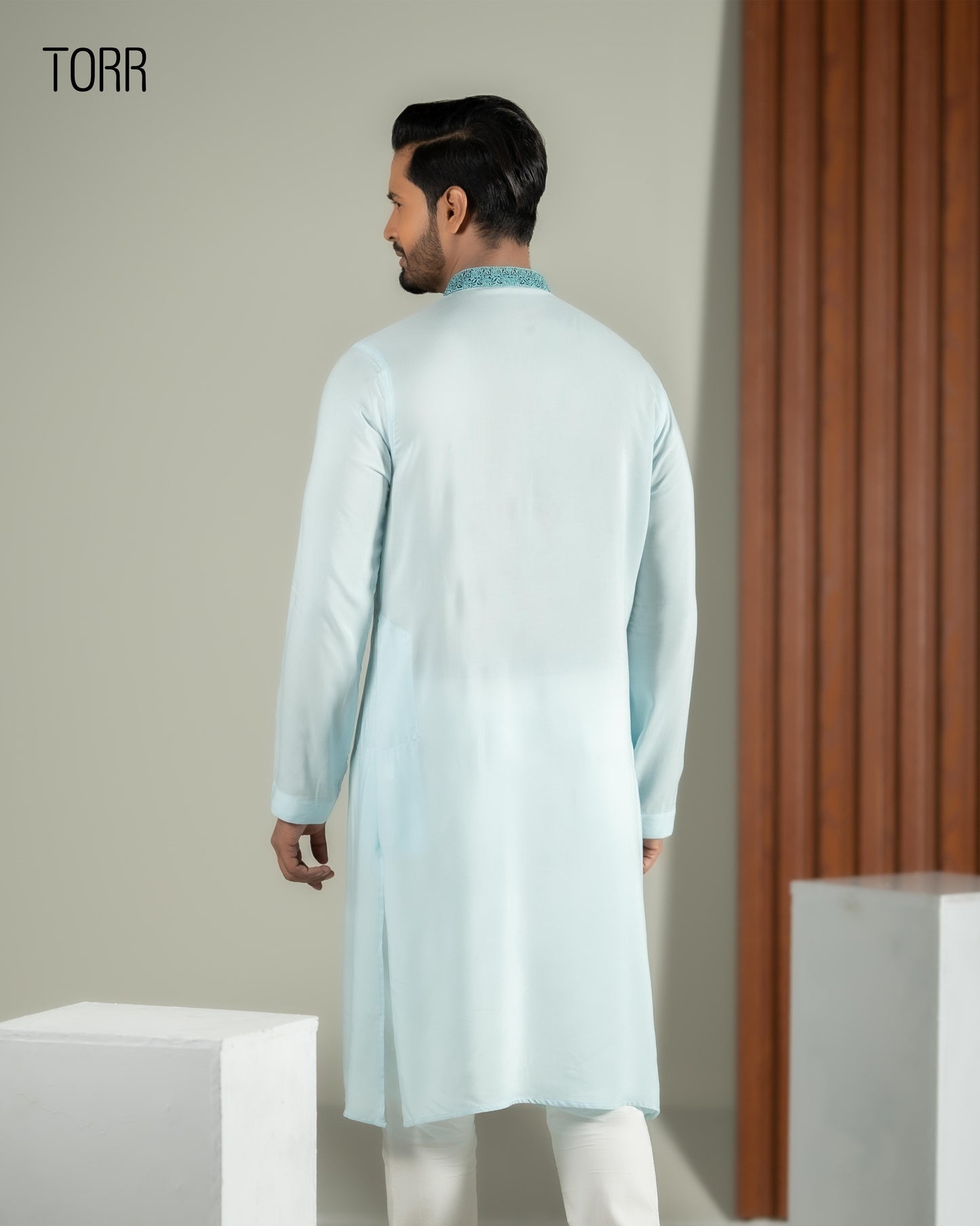 Men's Panjabi | Blue Glow