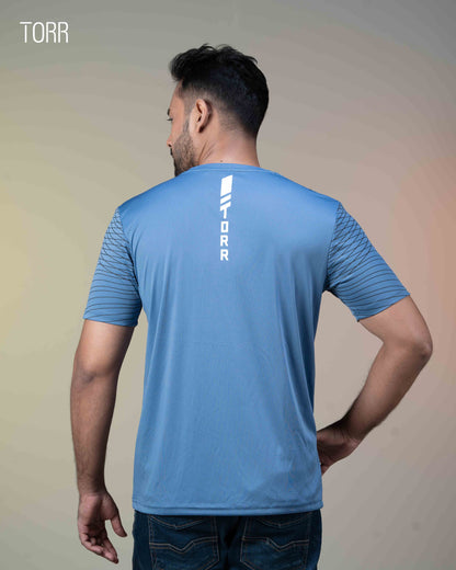 Men's Activewear T-shirt | Silver Blue