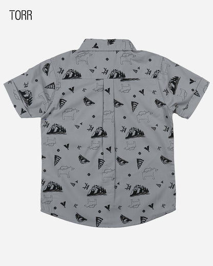 Boys Shirt  | Grey Aop