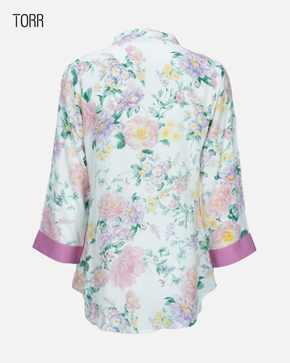Women's Top | White Floral AOP