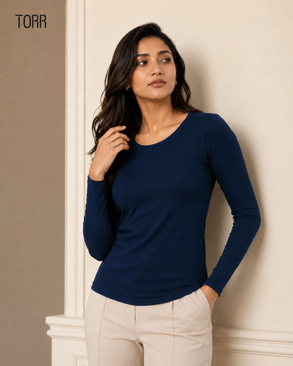 Women's L/S T-Shirt | Navy