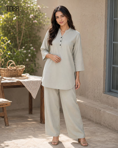 Women's Co-Ord Set | Feather grey