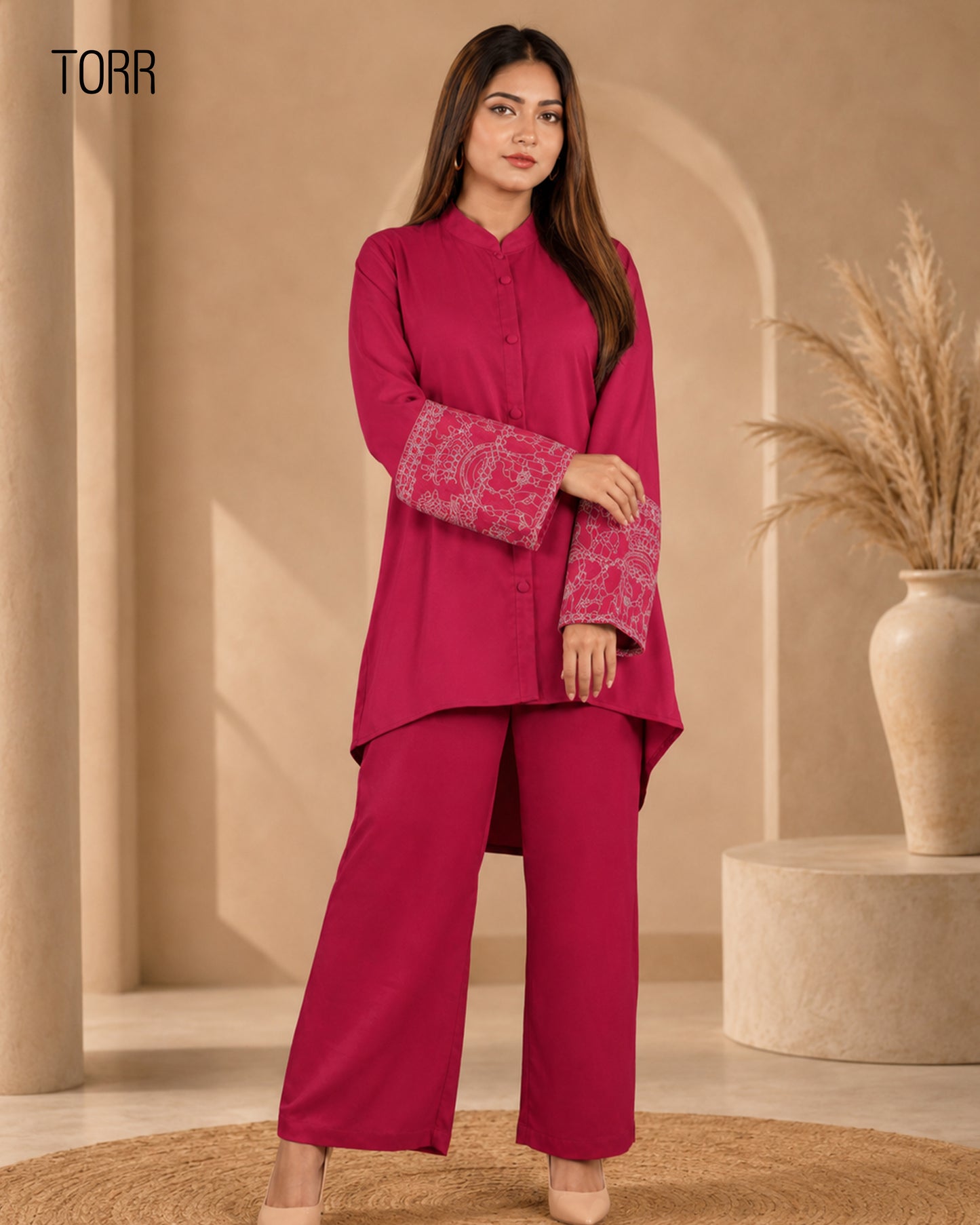 Women's Co-Ord Set | Neon Pink