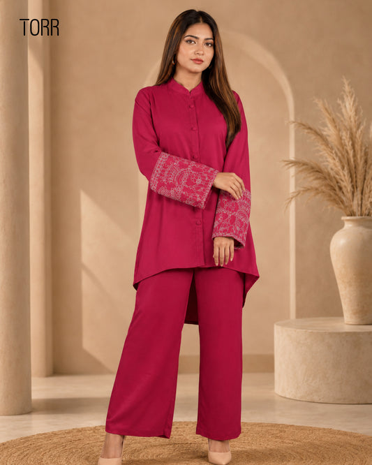 Women's Co-Ord Set | Neon Pink