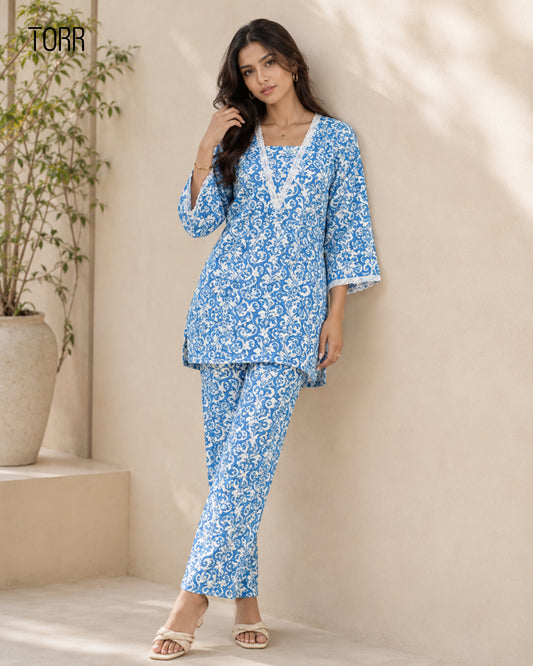 Women's Co-Ord Set | Indigo AOP