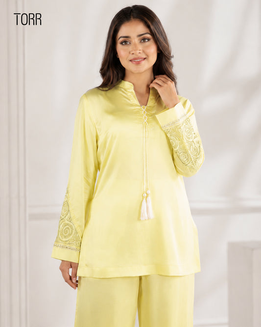 Women's Co-Ord Set | P.L Yellow