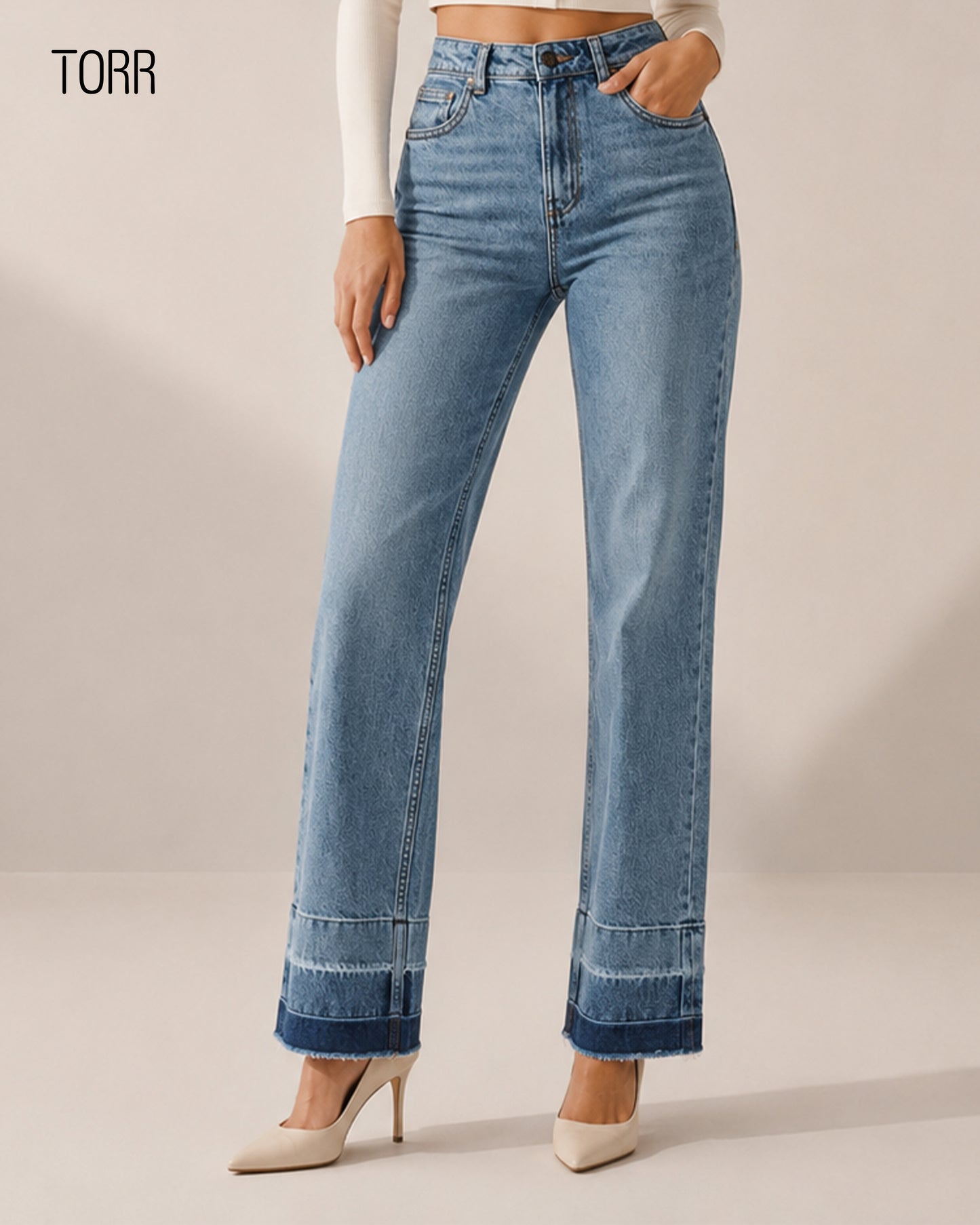 Women's Denim Pant | Sky Blue