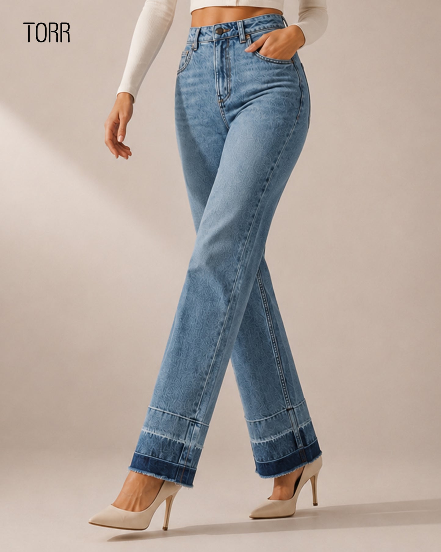 Women's Denim Pant | Sky Blue