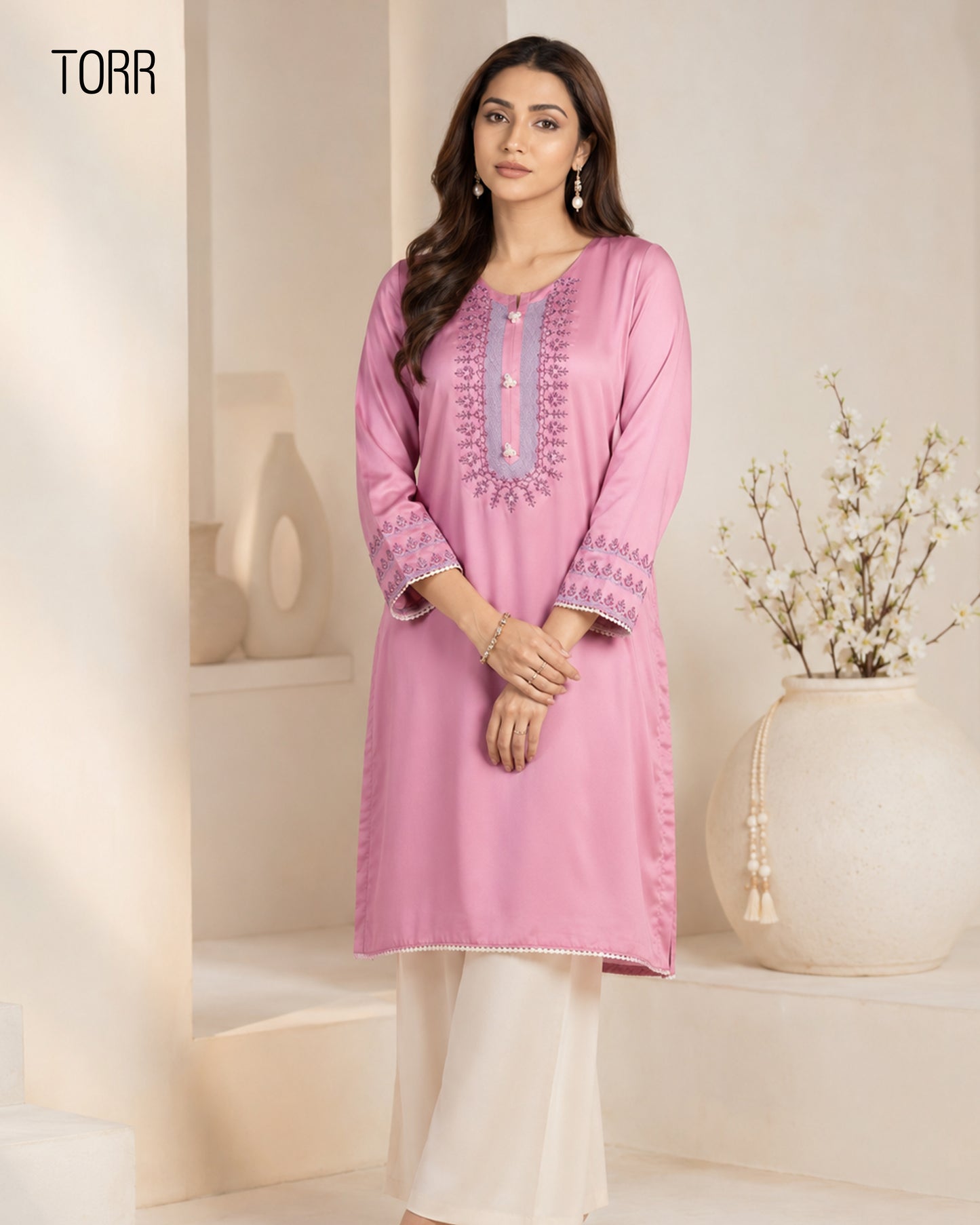 Ethnic Wear (01 Piece Kurti) | Cashmere Rose