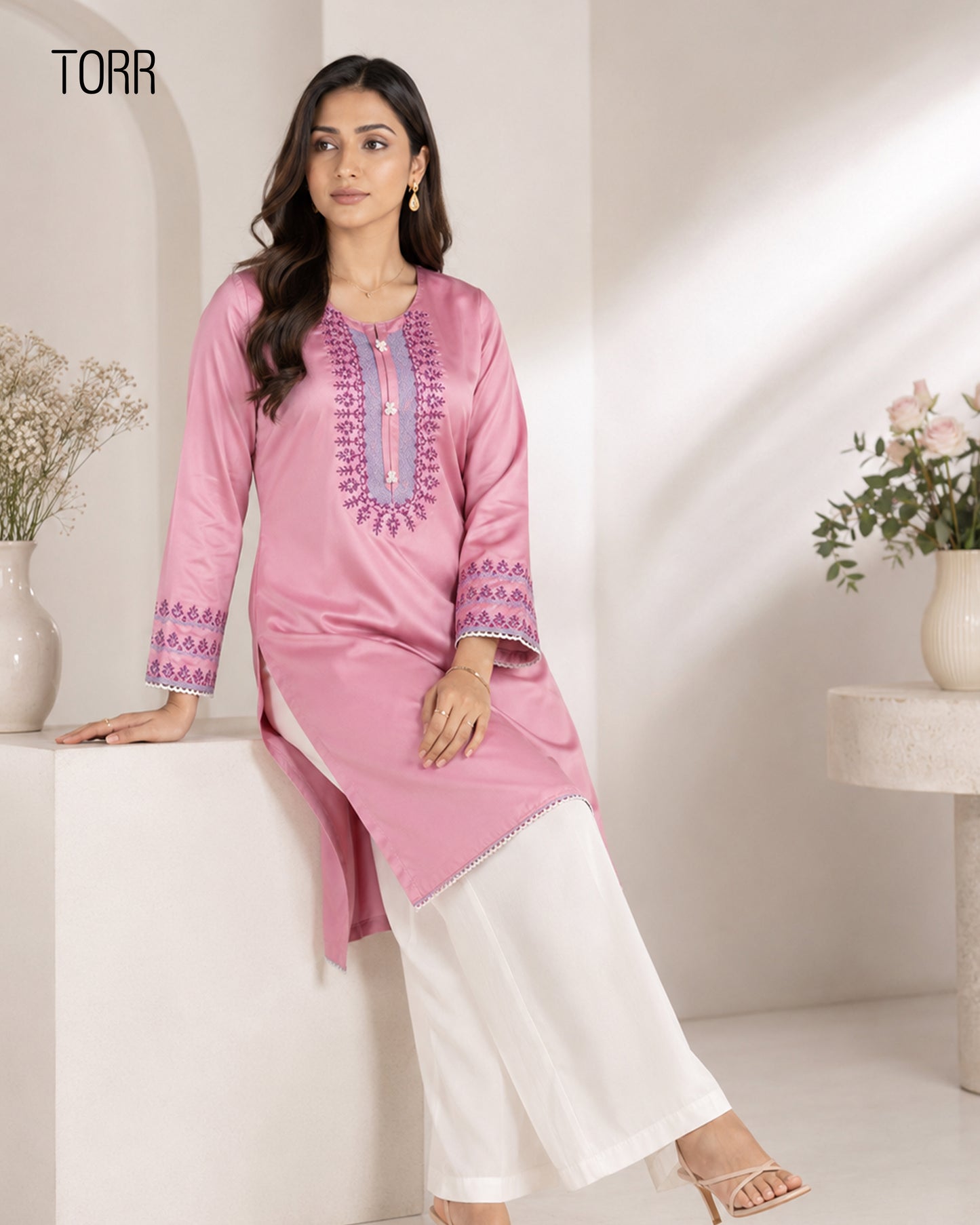 Ethnic Wear (01 Piece Kurti) | Cashmere Rose