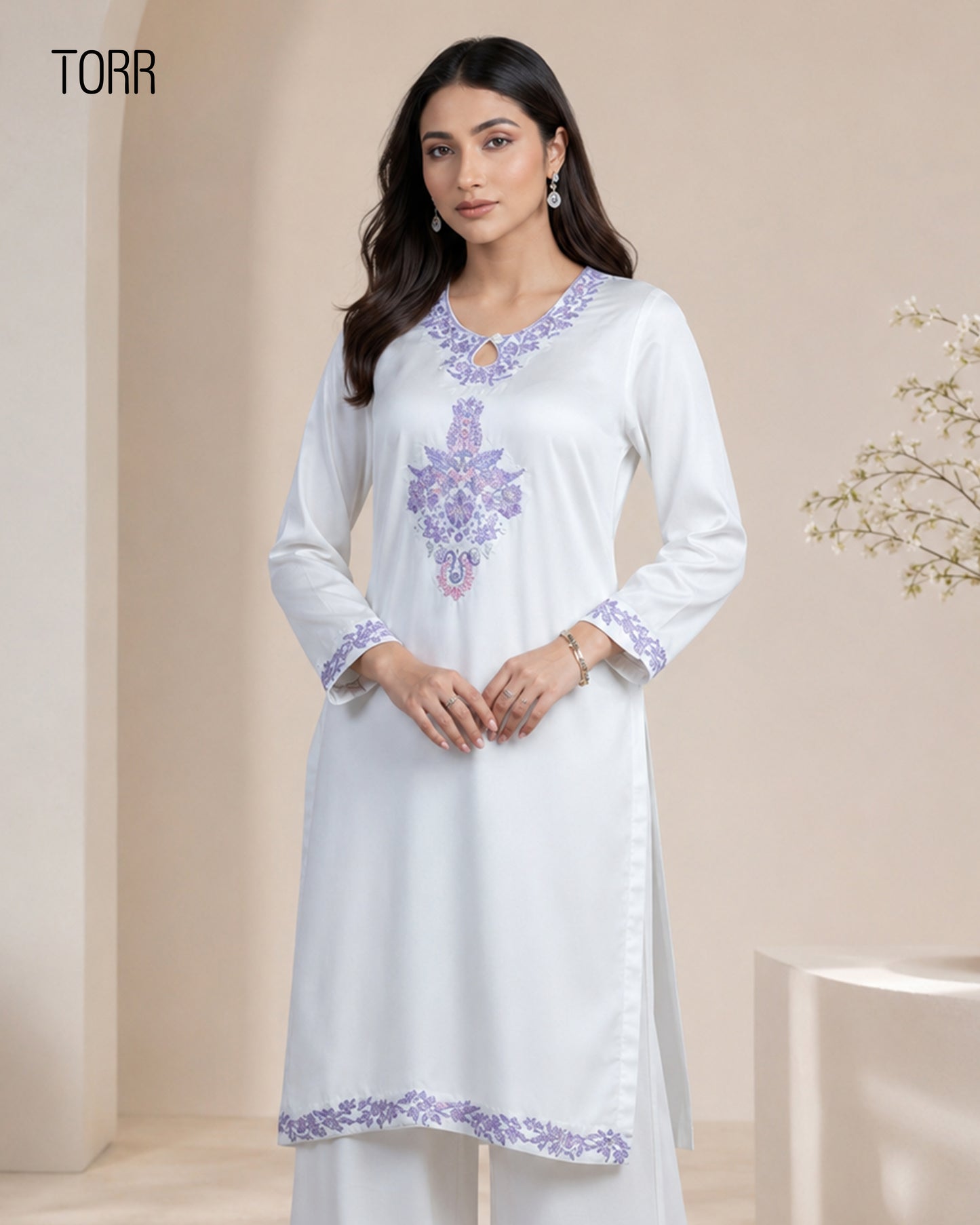 Ethnic Wear (01 Piece Kurti) | Off White