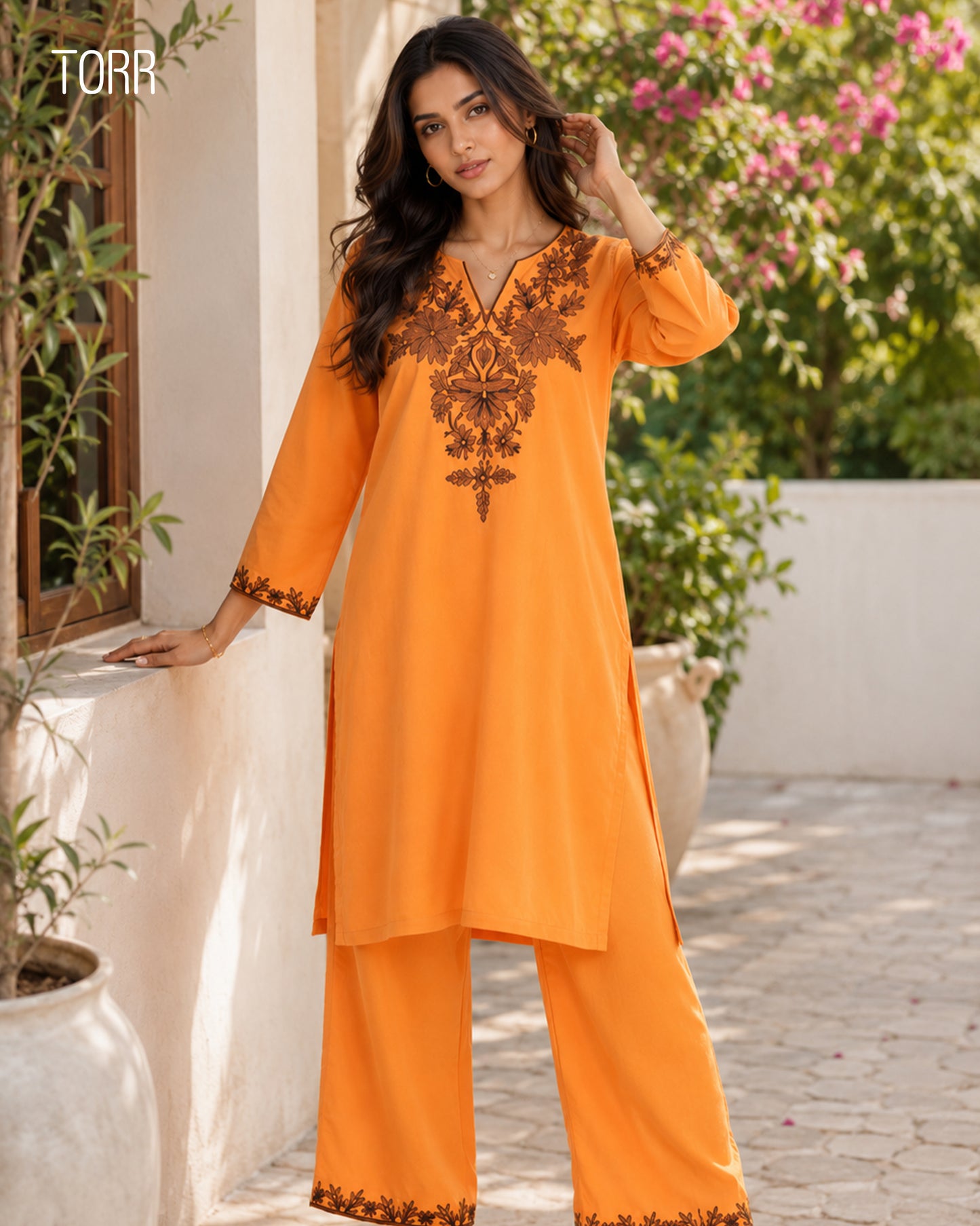 Ethnic Wear (02 Piece Kurti) | Tangerine