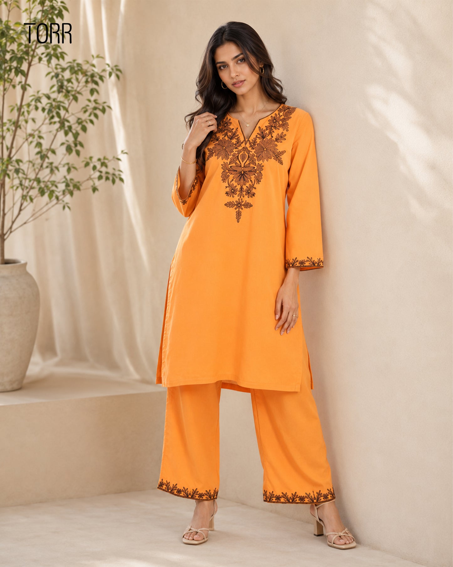 Ethnic Wear (02 Piece Kurti) | Tangerine