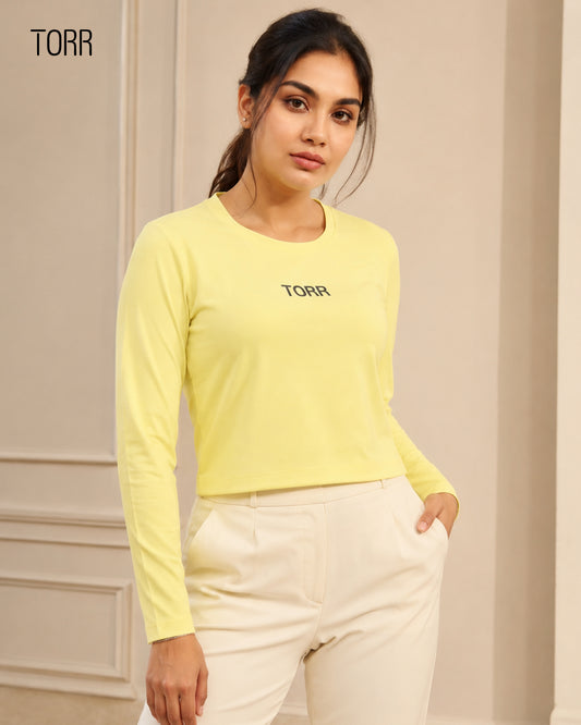 Women's F/S Crop Top | Lime Light