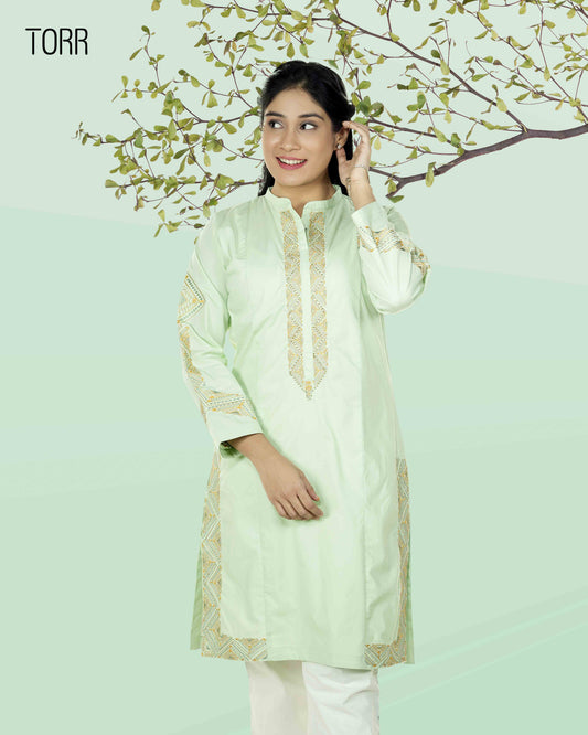 Ethnic Wear (01 Piece Kurti) | LIGHT GREEN