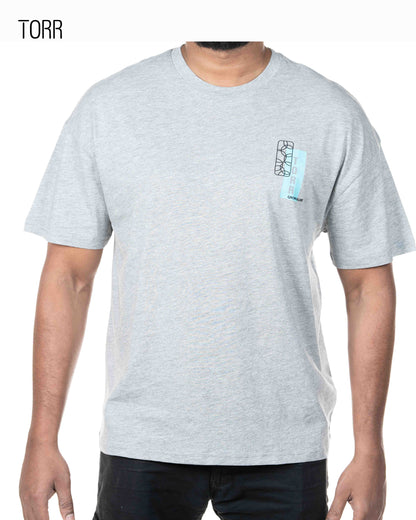 Drop Soulder T-shirt | Ultimate Grey