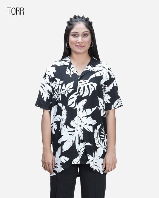 Women's Shirt | White/Black Aop