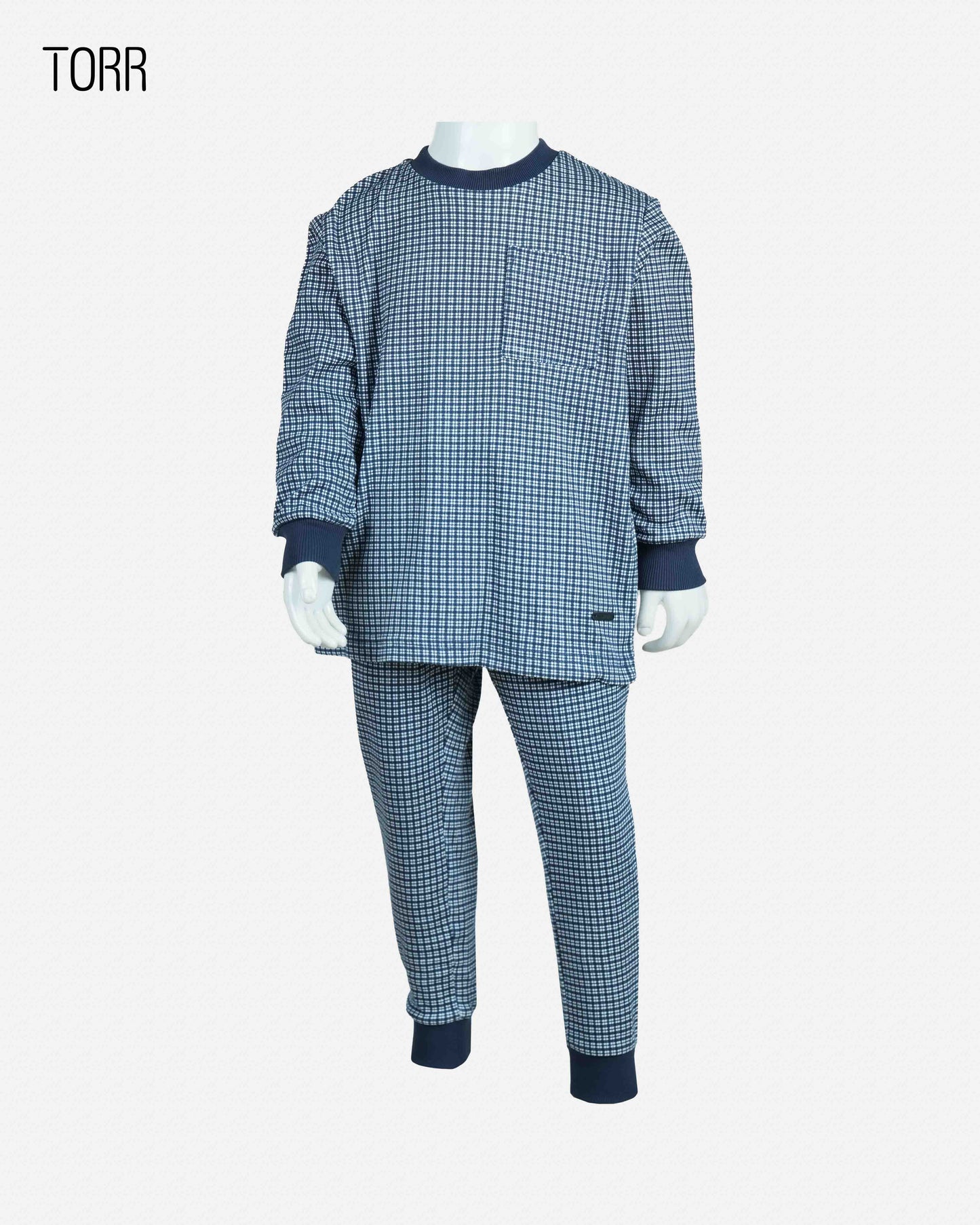 Boy's Top & Bottom Set | Off White Check