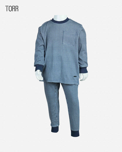 Boy's Top & Bottom Set | Off White Check