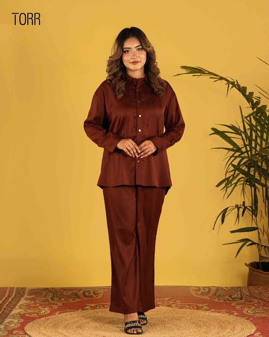 Women's Co-Ord Set | Dark Brown