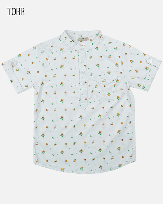 Boys Shirt  | Aop Woven Poplin